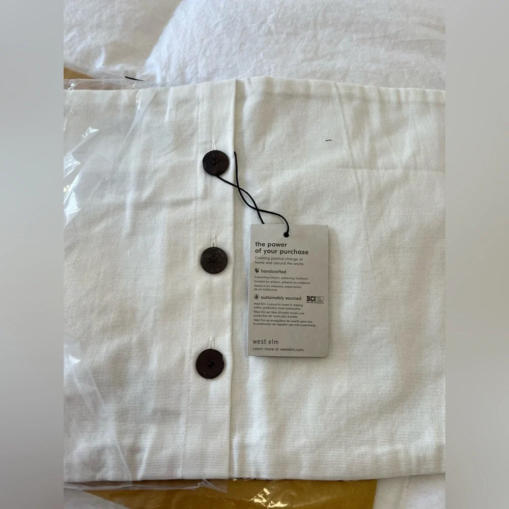 West Elm | Set Of 2 Embroidered Lumbar Pillow Covers | 12x21 NWTS